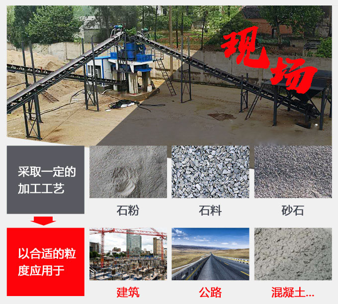 機(jī)制砂項目現(xiàn)場